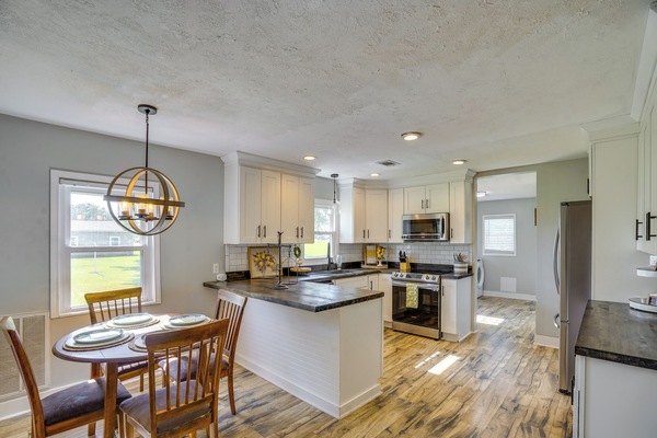 Kitchen & Dining Area | Central Heating & A/C