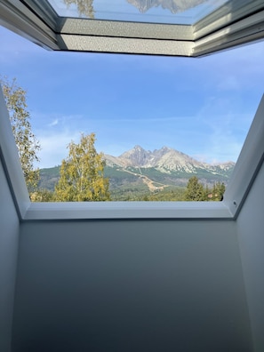 A skylight with a mountain view. - Vila DEDO (Vysoké Tatry)
