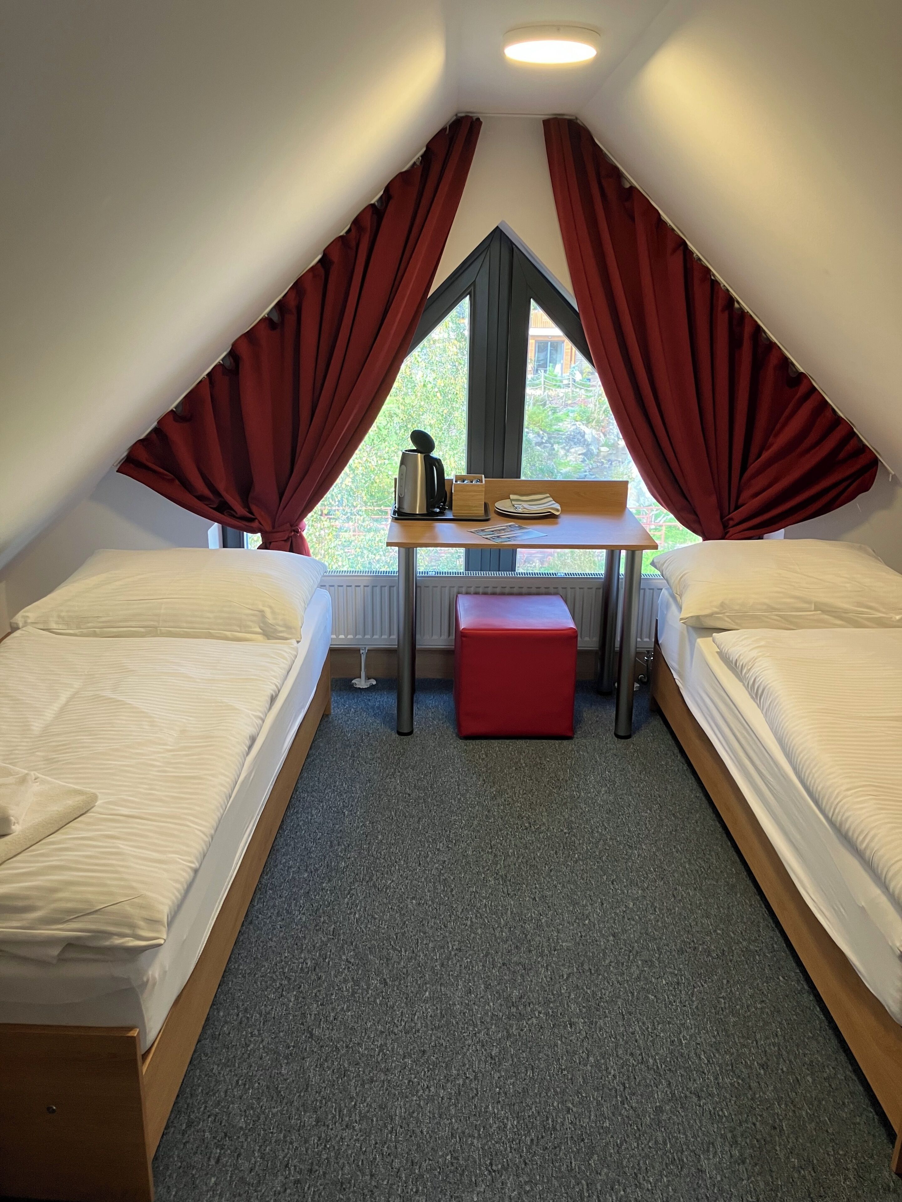 In-room safe, laptop workspace, blackout curtains, free WiFi
