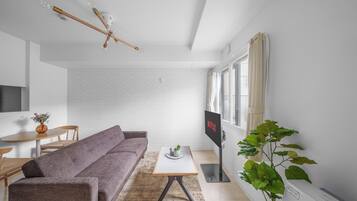 Apartment | Living area | 42-inch flat-screen TV with digital channels