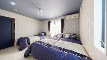 Desk, free WiFi, bed sheets