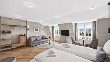 Luxury Quadruple Room, City View | In-room safe, desk, laptop workspace, free WiFi