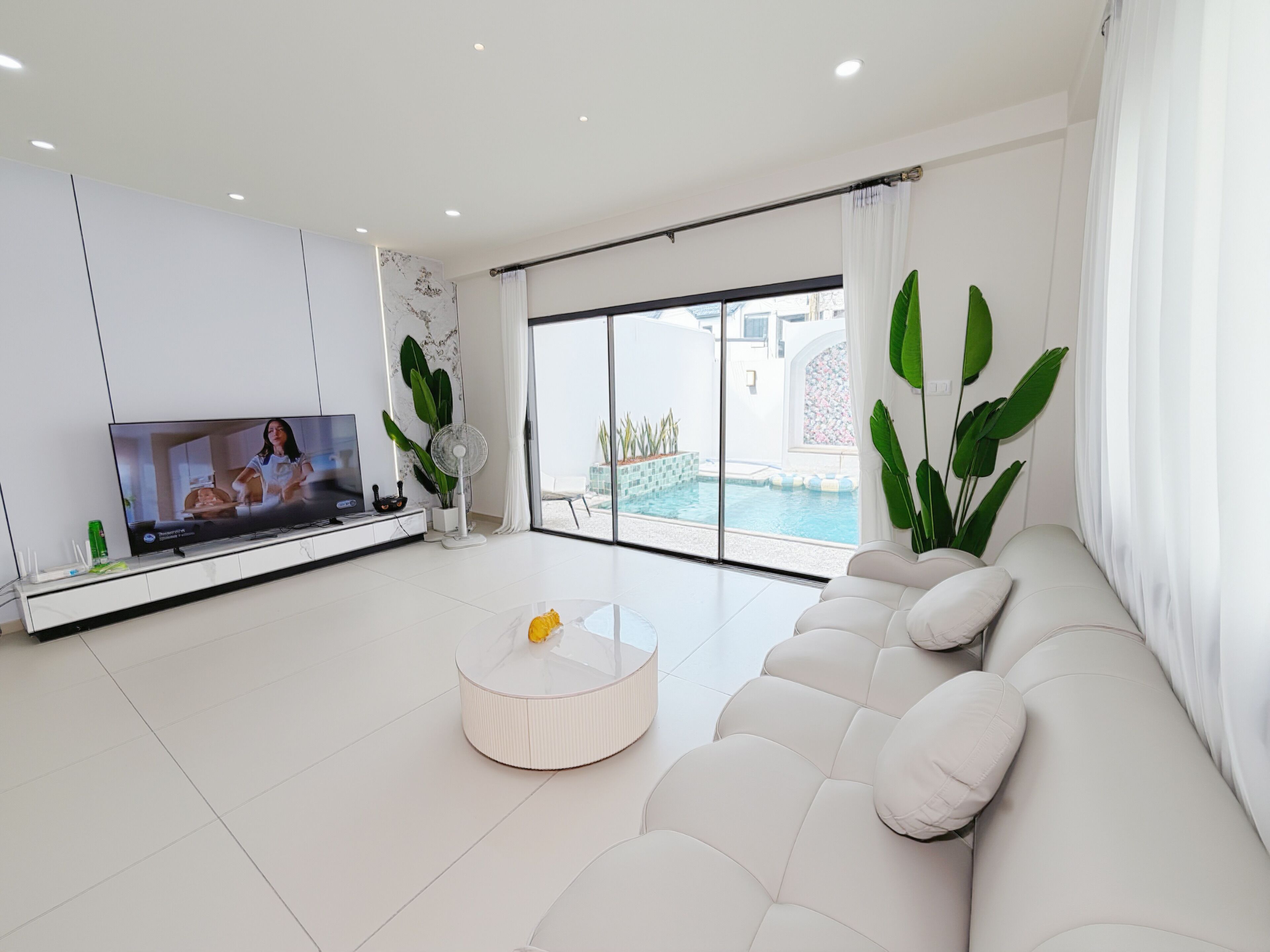 Familienvilla, 3 Schlafzimmer, eigener Pool | Wohnbereich