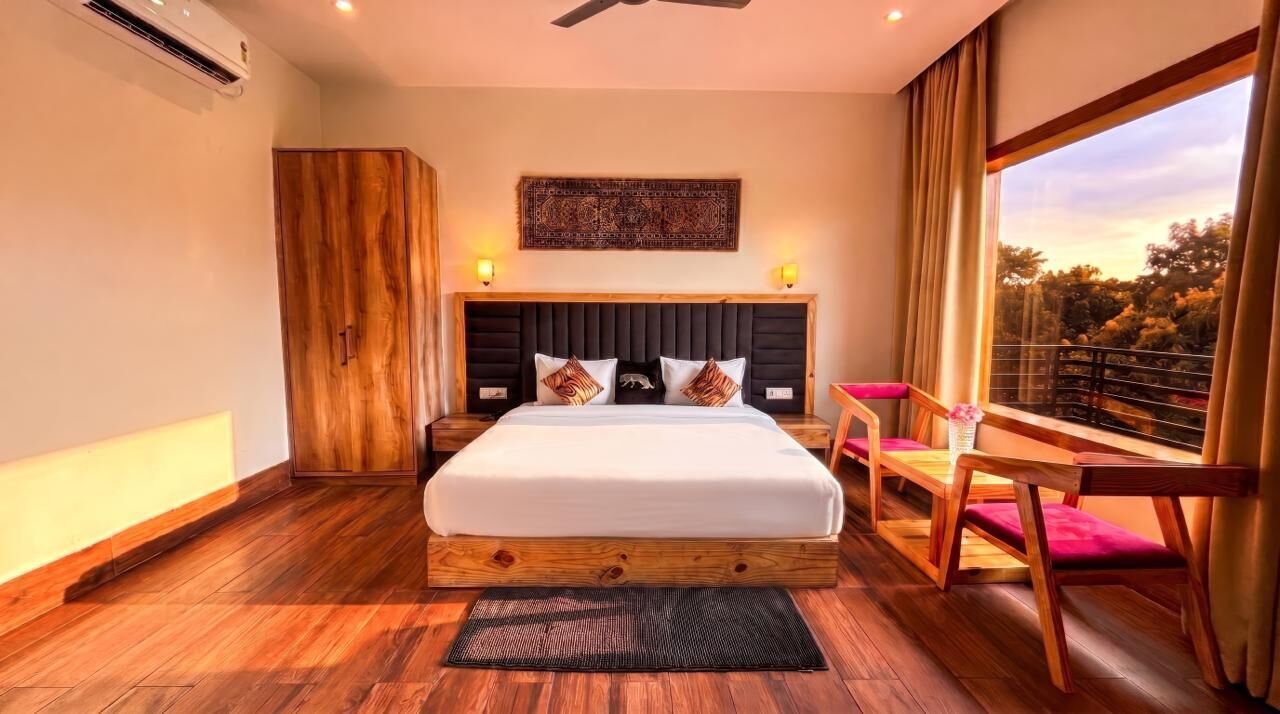 Quarto casal, vista para o jardim