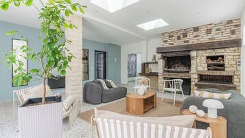 Apartment | Living area | Fireplace
