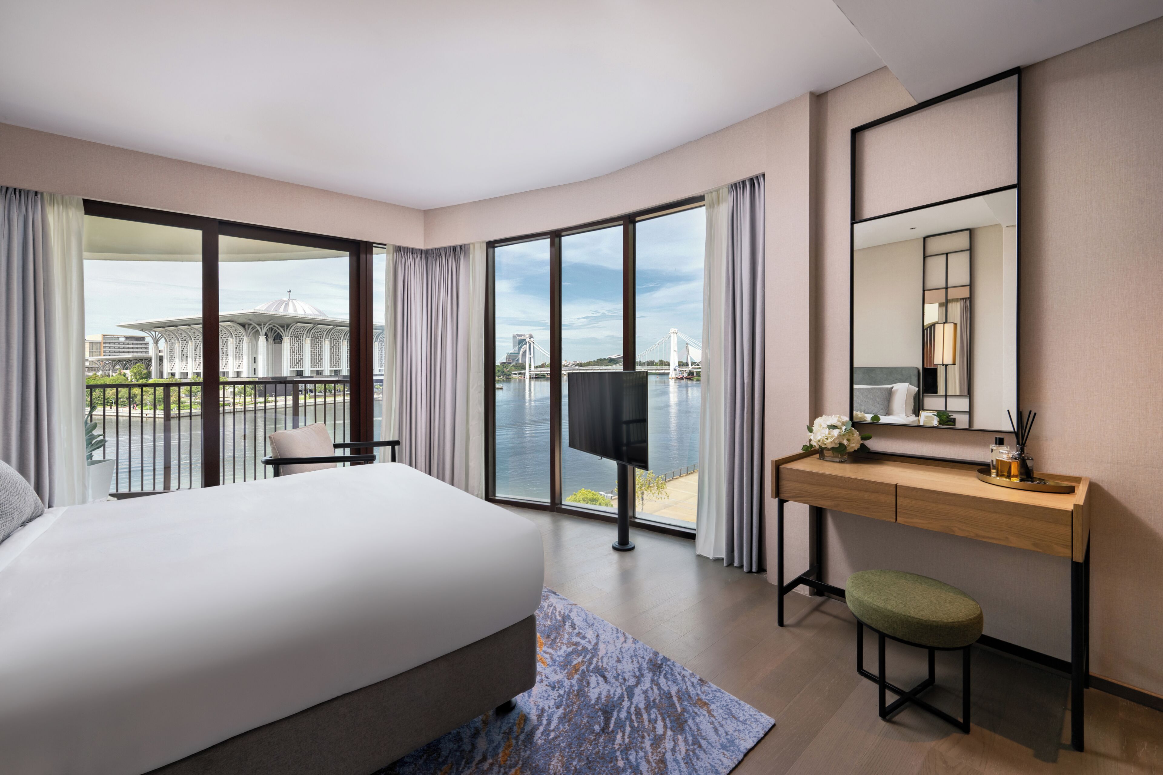 In-room safe, desk, laptop workspace, blackout curtains
