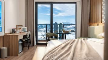 Dundyner, minibar, blendingsgardiner og wi-fi (inkludert)