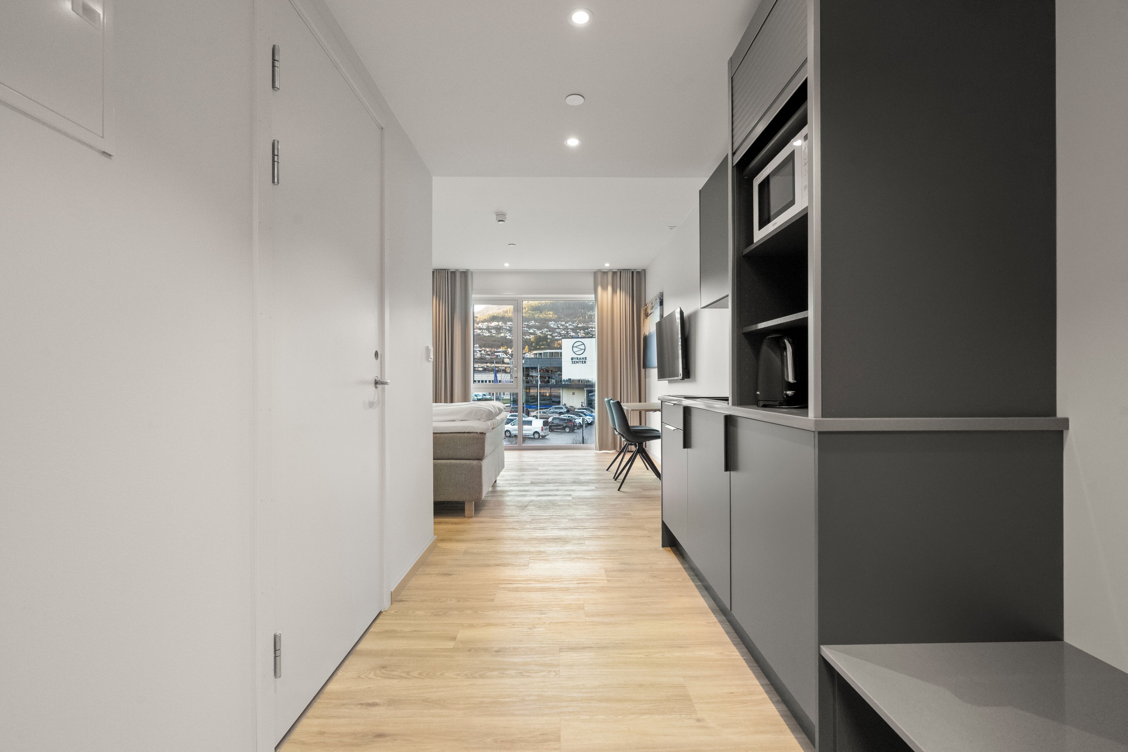 Studio, meerdere bedden, kitchenette, uitzicht op stad | Interieur