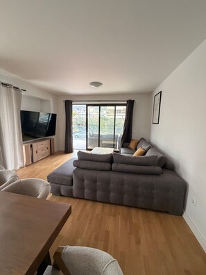 Signature Condo, 2 Bedrooms, Non Smoking, Kitchen | Living room - Alimos Urban Retreat (Alimos)