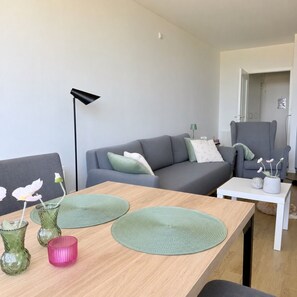 TV, books, stereo - Vacation Rental with a Stunning Ocean View in Marina Wendtorf (Wendtorf)