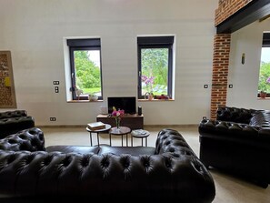 Living area - Cottage with air conditioning, garden - 6 guests (Taisnières-en-Thiérache)