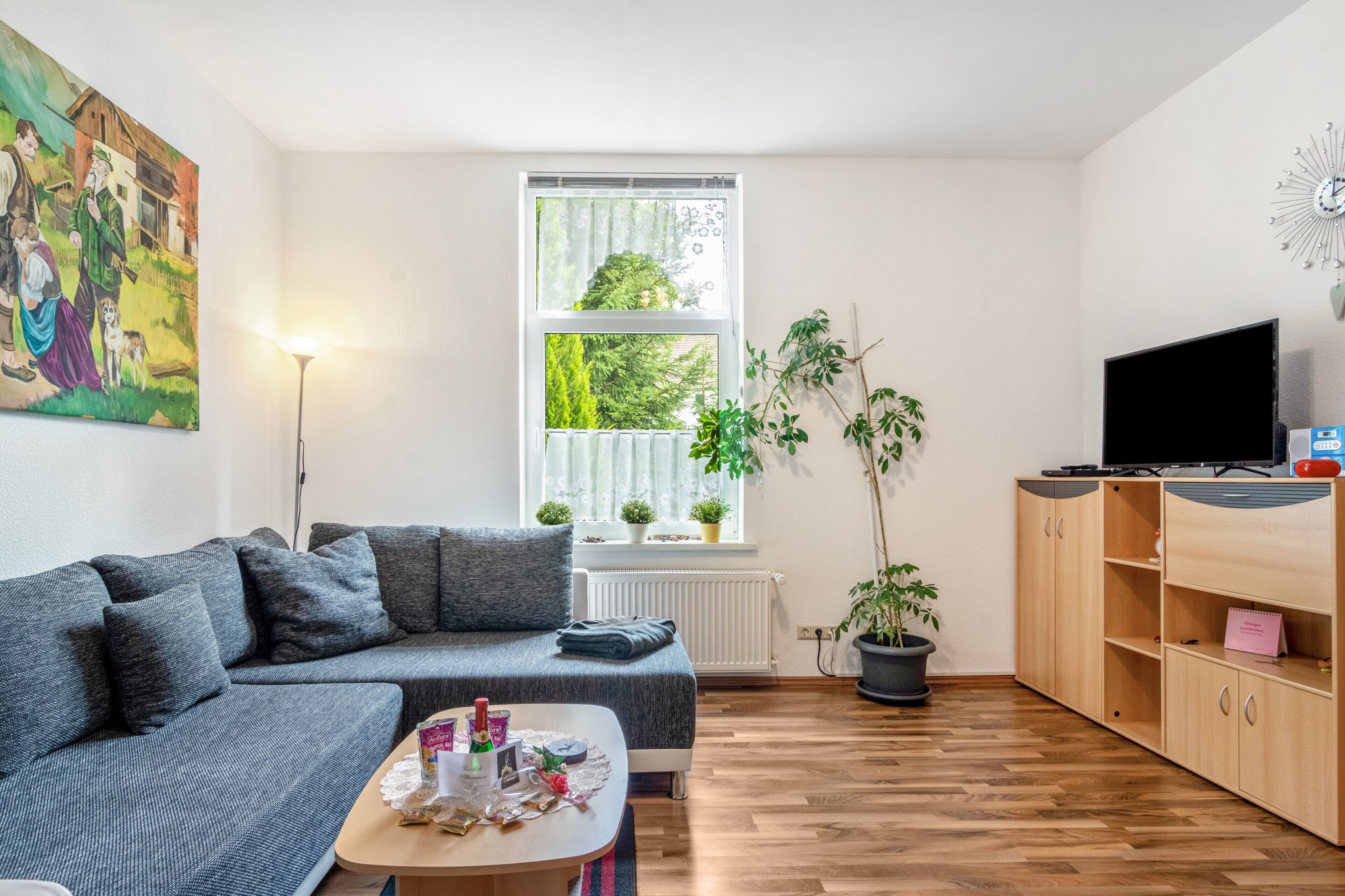 Fernseher, DVD-Player, Stereoanlage