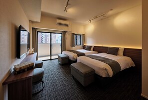 Twin Room | View from room - Grand Residence Hotel Hakata Premier  (Fukuoka)