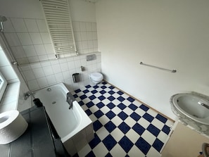 Shower, hair dryer, towels, soap - Fully equipped vacation apartment in a quiet location (Kaiserslautern)
