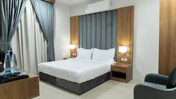 In-room safe, blackout curtains, iron/ironing board, free WiFi