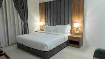 In-room safe, blackout drapes, iron/ironing board (on request)