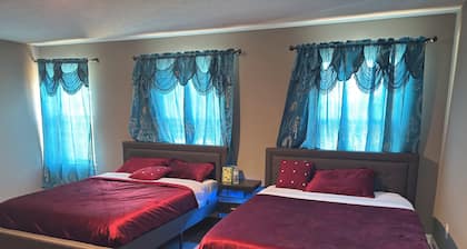 New Vrindaban guest house, 1 to 5 bedroom house with AC in cozy Moundsville