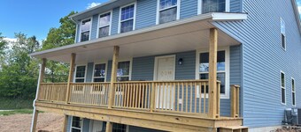 New Vrindaban guest house 1-bedroom apartment house with AC in charming.
