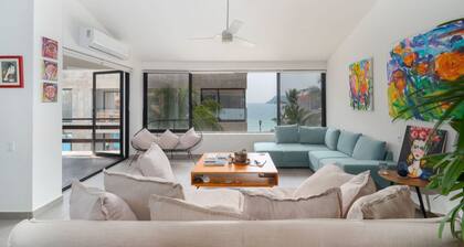 Seaside Location: Beach & Marina Views
Family size, 2 decks & Private Elevator!