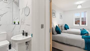Hair dryer, towels