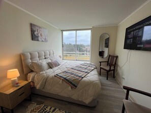 Familienapartment, Balkon, Stadtblick