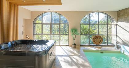 Air-conditioned duplex for 6 people in a quiet location at the gateway to the Cévennes
