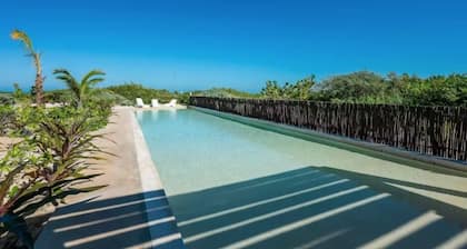 Beachfront Paradise with Shared Pool Telchac | Depto A12
