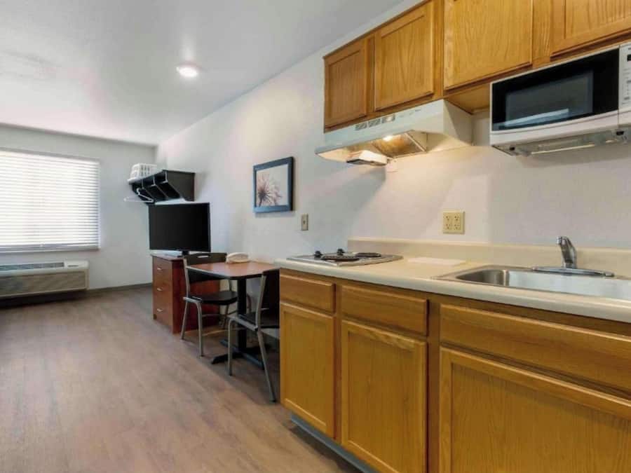 Fridge, microwave, stovetop, freezer