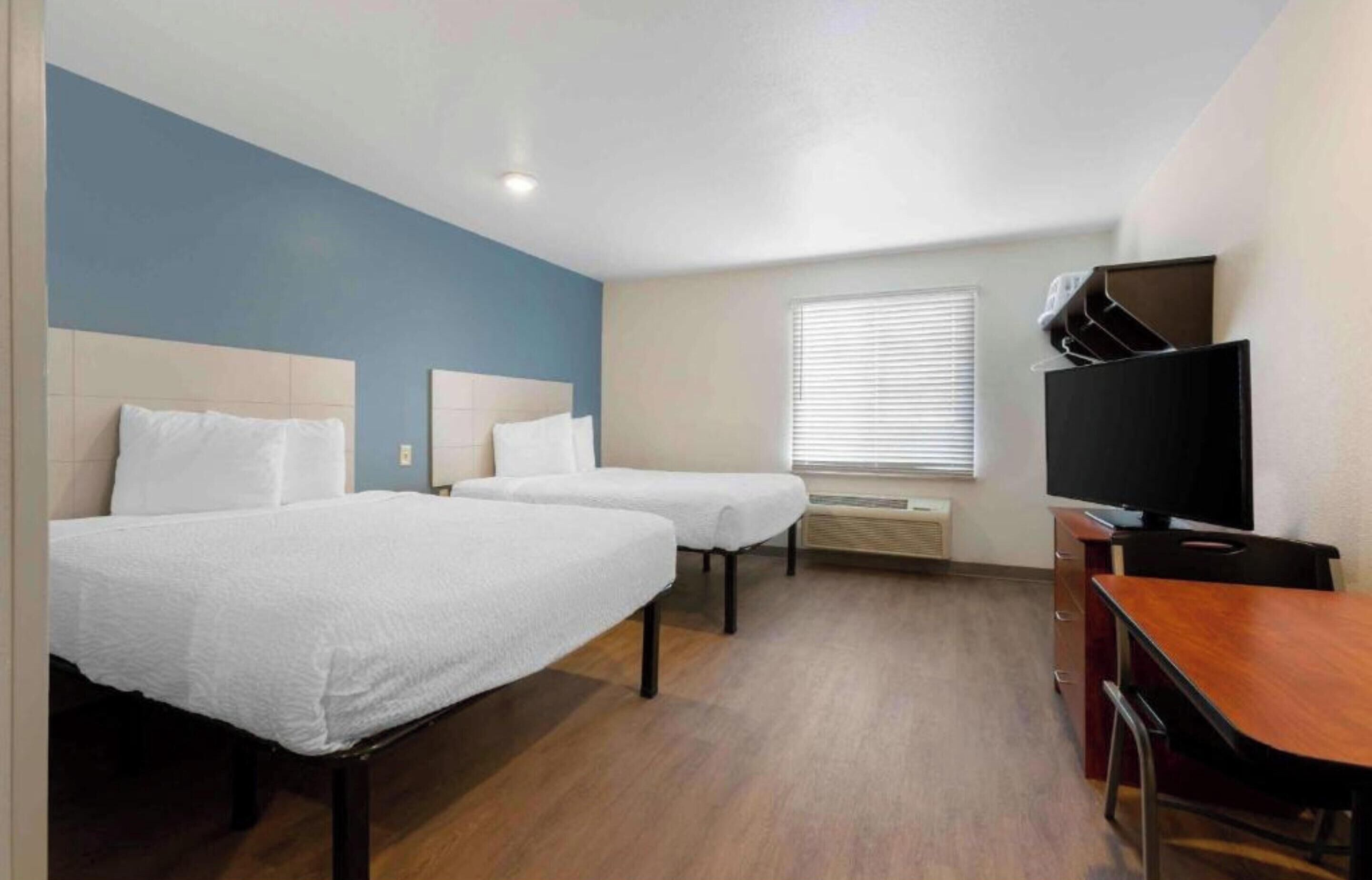 Room, 2 Queen Beds, Non Smoking (Kitchen) | Free WiFi, bed sheets