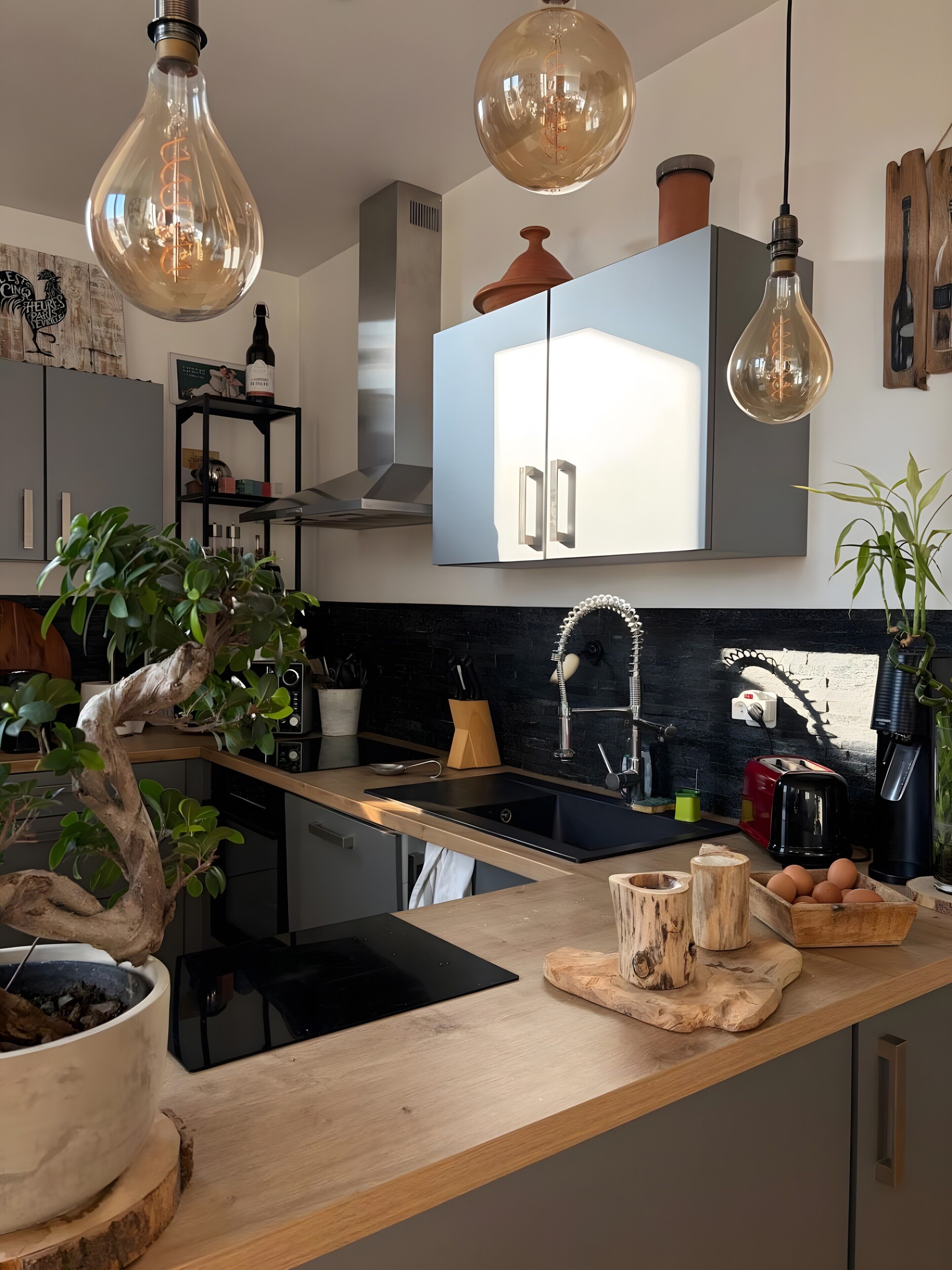 Køleskab, mikrobølgeovn, ovn, kogeplade