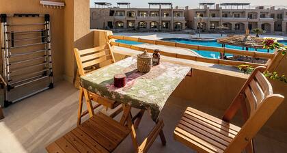 Wake up to the sound of the waves located right in front of the Red Sea.
