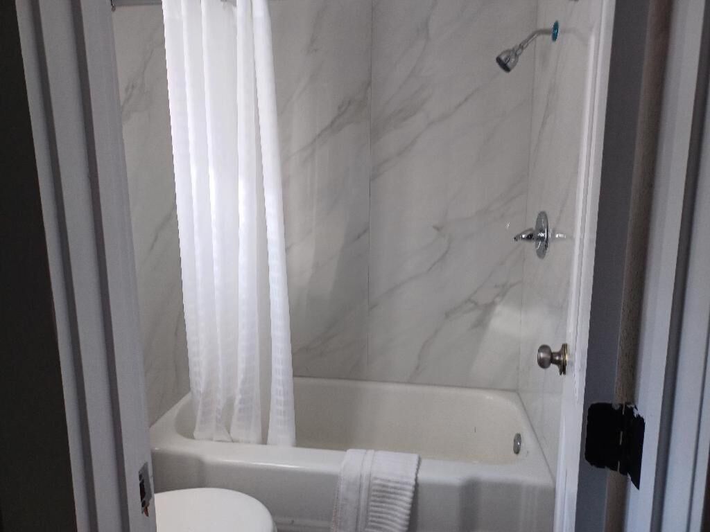 Soap, shampoo, toilet paper