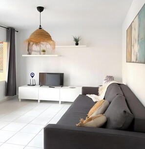 Living area - Las Dunas Salty Apartment by B-Rent – Bright Retreat with Private Terrace & Pool (Corralejo)