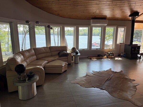 Living area - Tranquil, lakeside home, architecturally designed as barrier free dwelling. (Fall River)