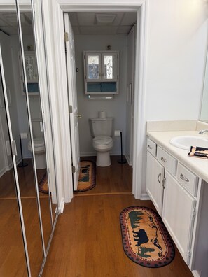 Bathroom - Downtown Walkable 3 BR condo with elevator and free parking Gatlinburg. (Gatlinburg)