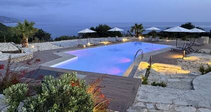 Sea-view apartment with a pool