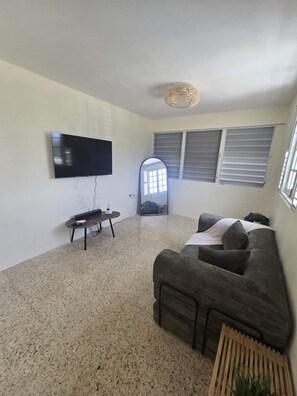 TV, books, stereo