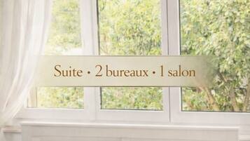 2 chambres, bureau, fer et planche à repasser, Wi-Fi gratuit