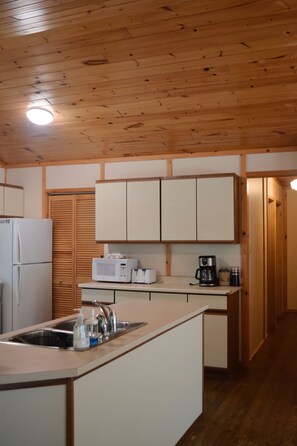 Private kitchen - 3 bedroom Cabin with a 1 min walk to the beach! (Victoria Beach)
