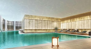 Indoor pool, open 9:00 AM to 6:00 PM, pool umbrellas, lifeguards on site - InterContinental Jerusalem by IHG (Jerusalem)
