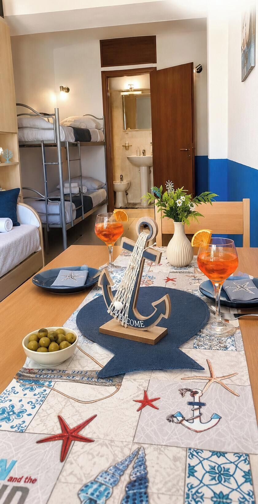 1 habitación y ropa de cama 