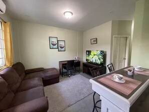 Living area - Cozy 1-bedroom apartment in fantastic Saint Helena with AC (Saint Helena)