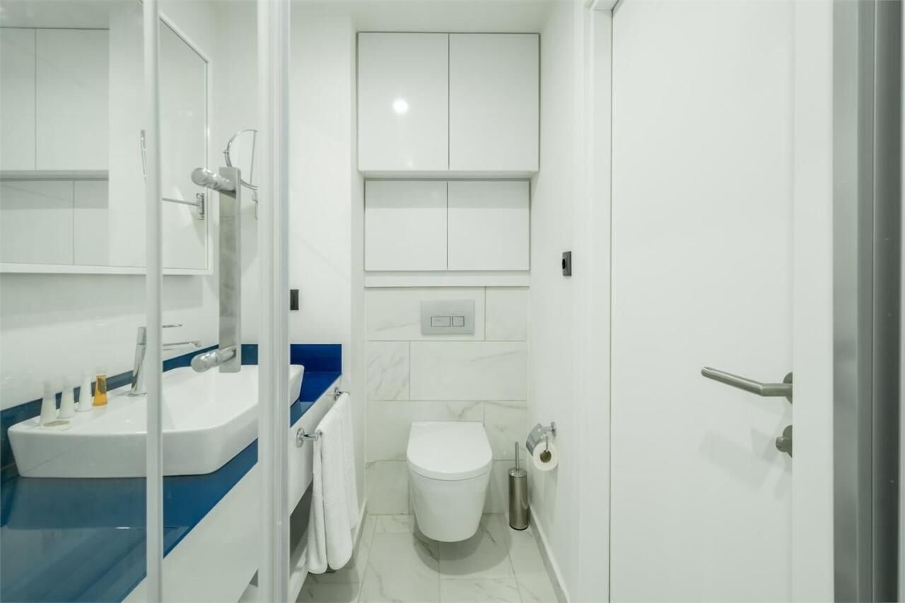 Classic Studio, Balcony, City View | Bathroom | Shower, hair dryer, towels, soap