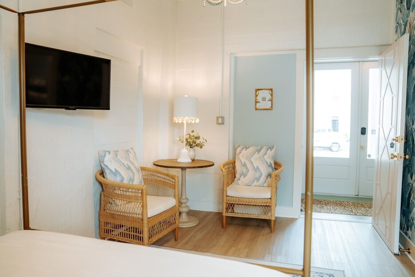 Desk, iron/ironing board, travel crib, WiFi