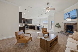 House, 4 Bedrooms, Executive Level | Living area - Corporate Housing - Midland TX - ACOMM (Midland)