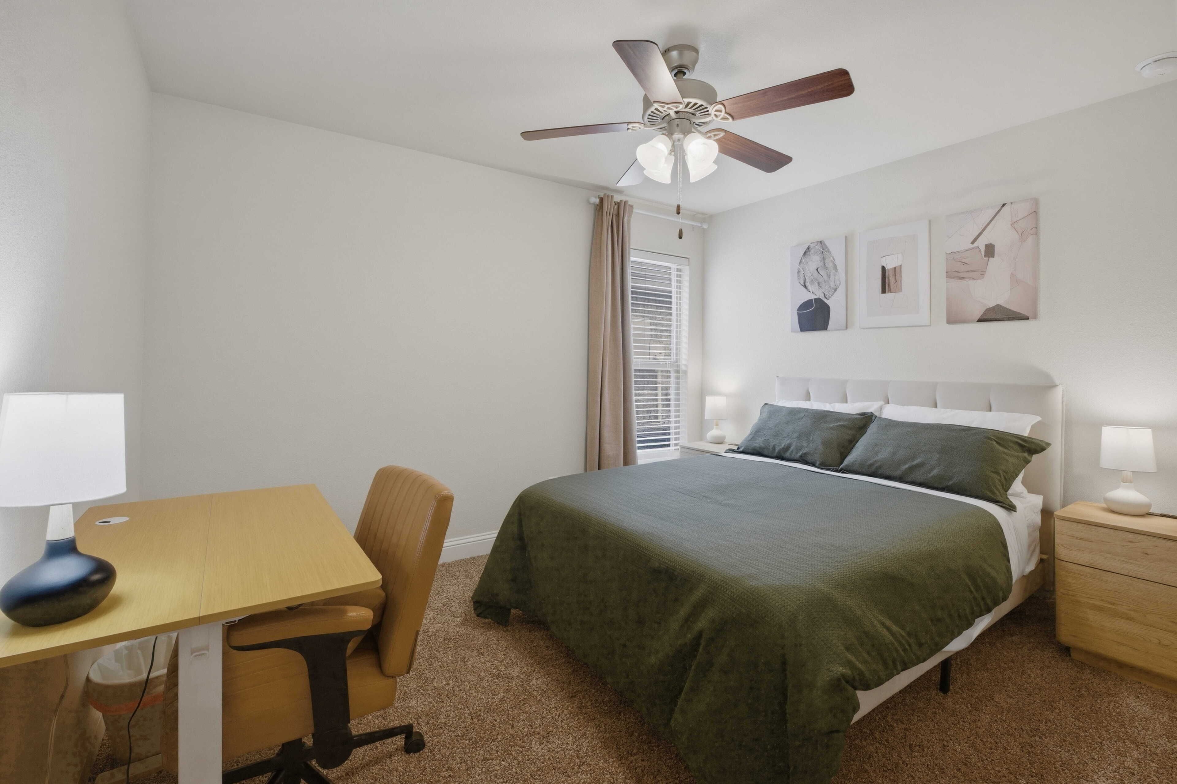 Desk, laptop workspace, soundproofing, iron/ironing board