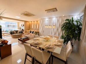 Dining - Family Minelli - Ocean View, 3 Suites, Excellent for Families (Bertioga)