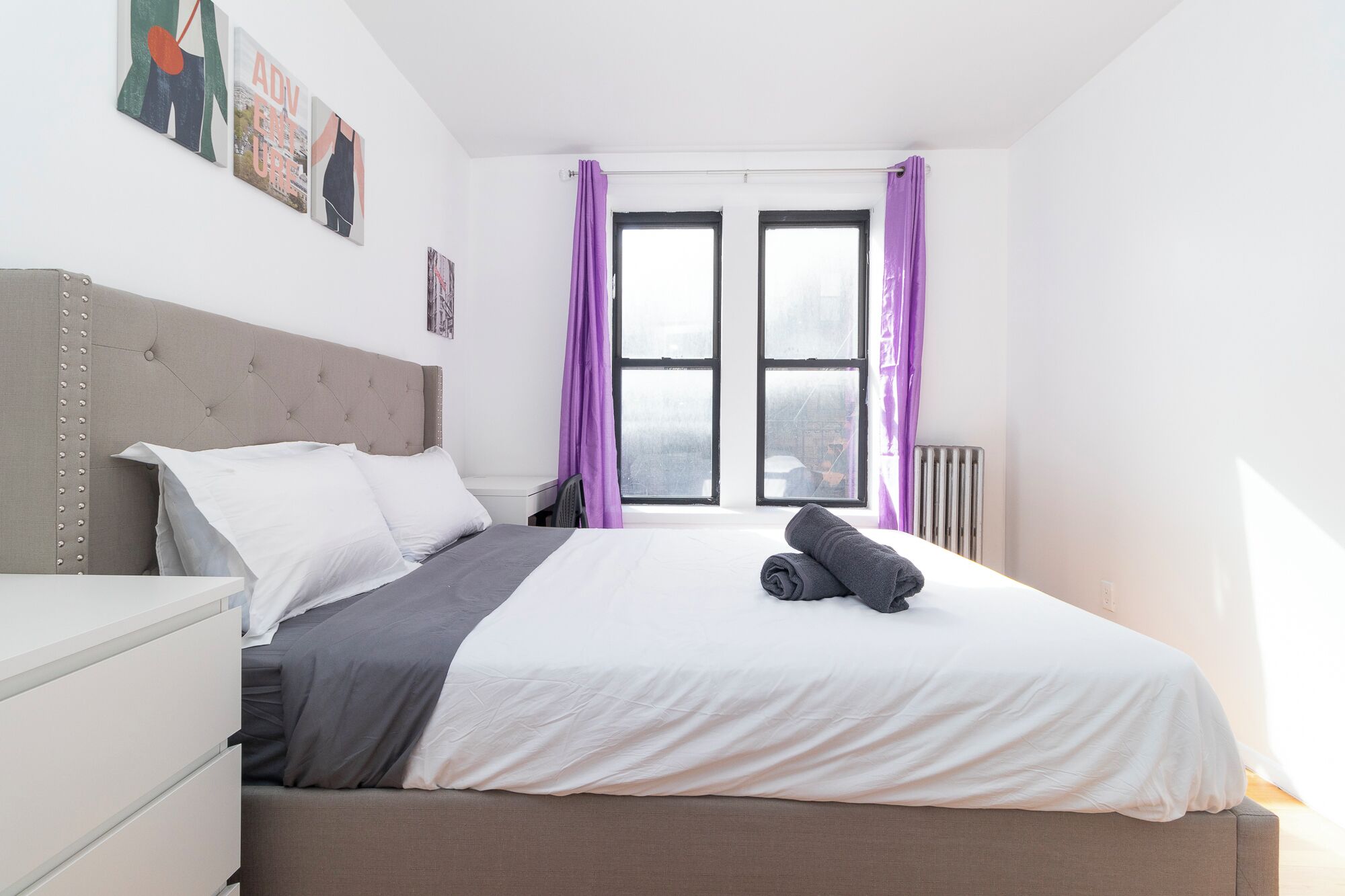 2 chambres, accès à Internet, literie fournie