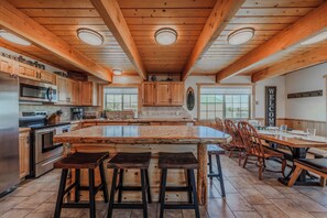Fridge, microwave, oven, stovetop - Newly Added! Spacious 4 Bedroom Cabin • Hot Tub • Just 25min to West Yellowstone (Island Park)