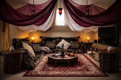 Silk Meets Sakura · Private Suite + Shoji Bath